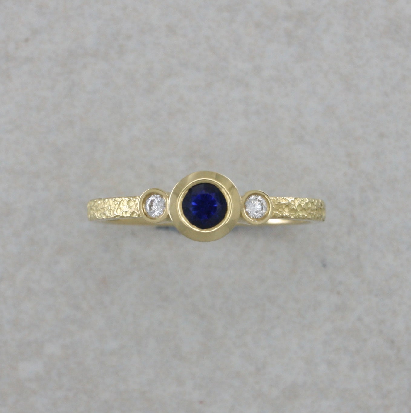 18ct Gold, Sapphire and Diamond “Abbey” Ring