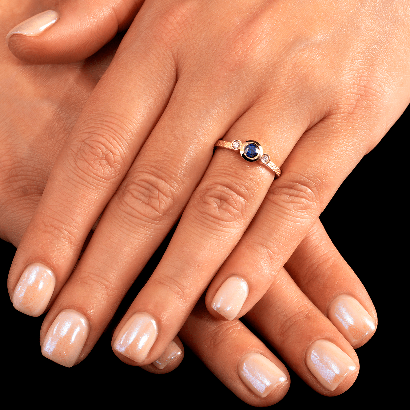18ct Gold, Sapphire and Diamond “Abbey” Ring