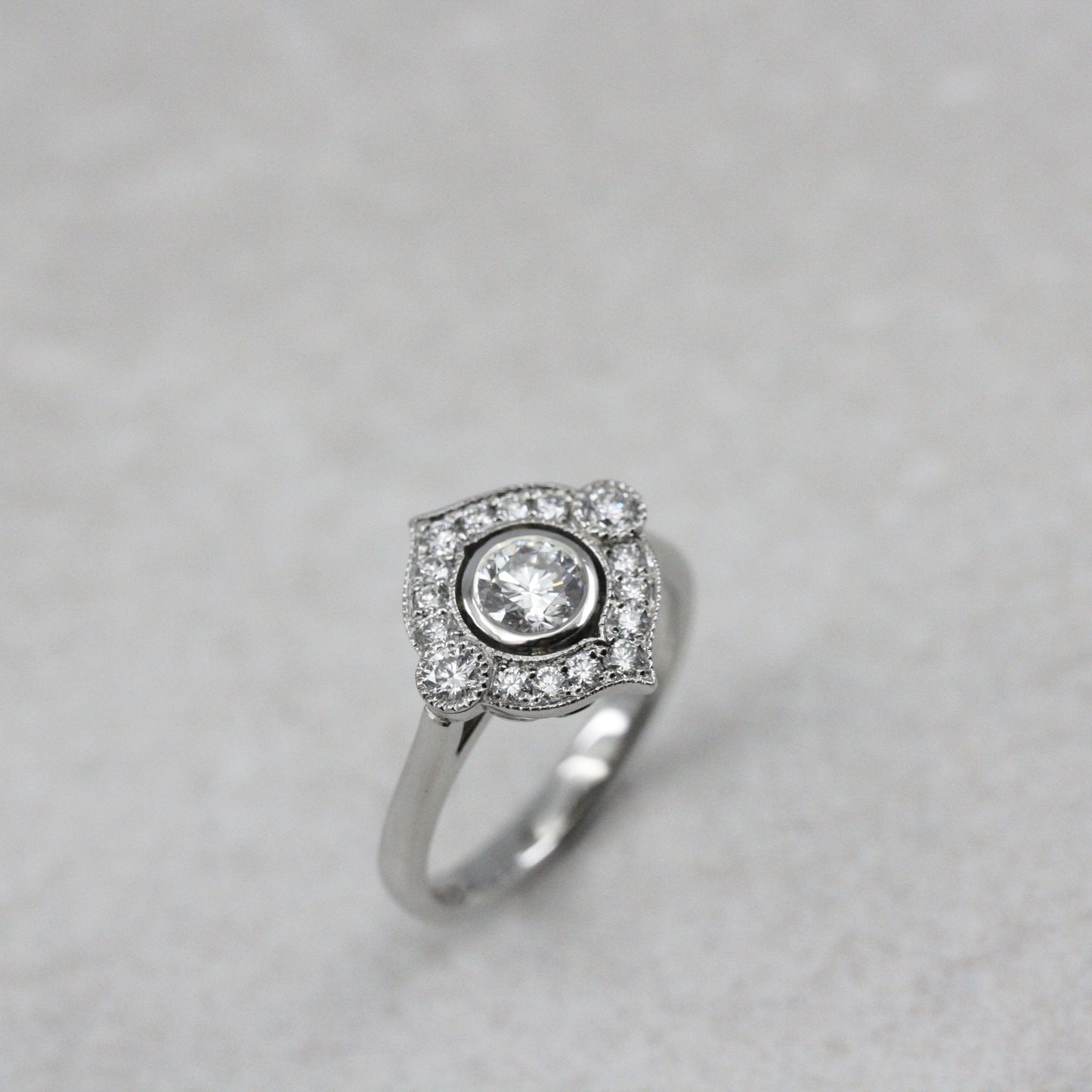 Diamond and Platinum “Farah” Ring