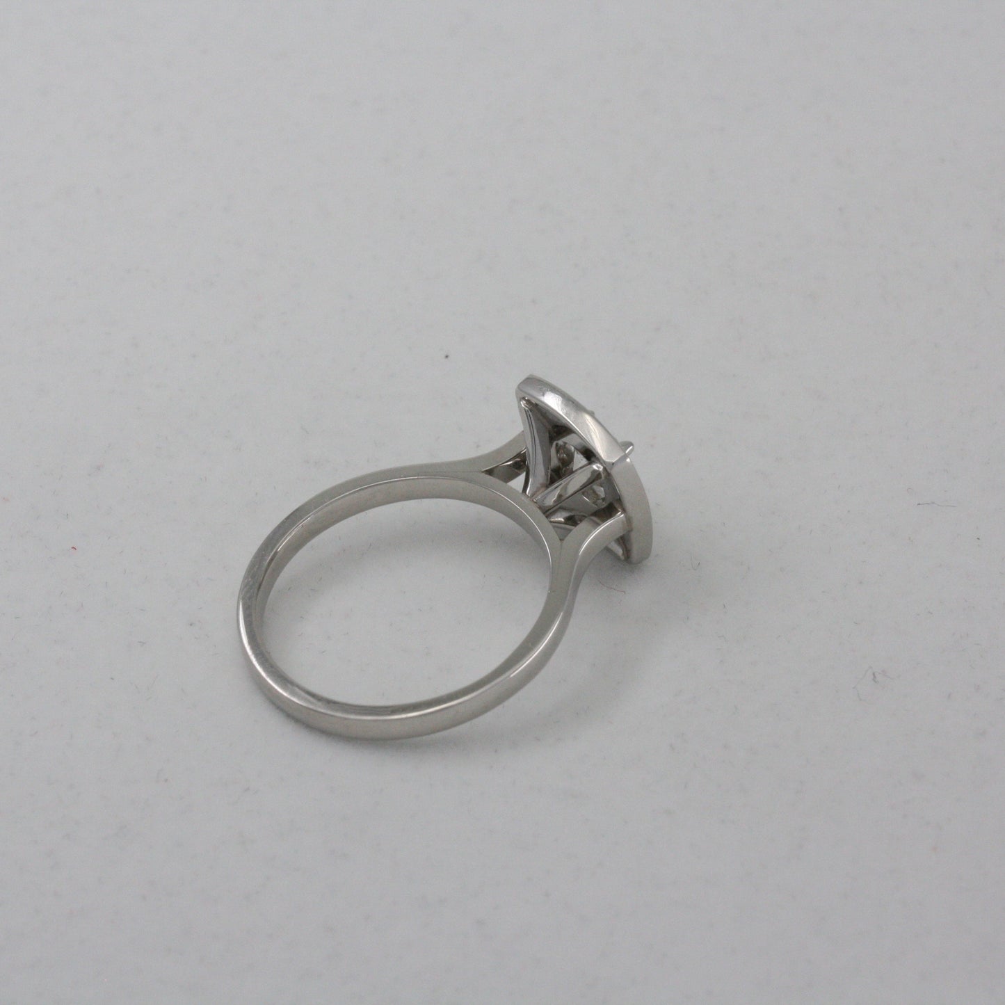 Diamond and Platinum Soft Square Halo Ring