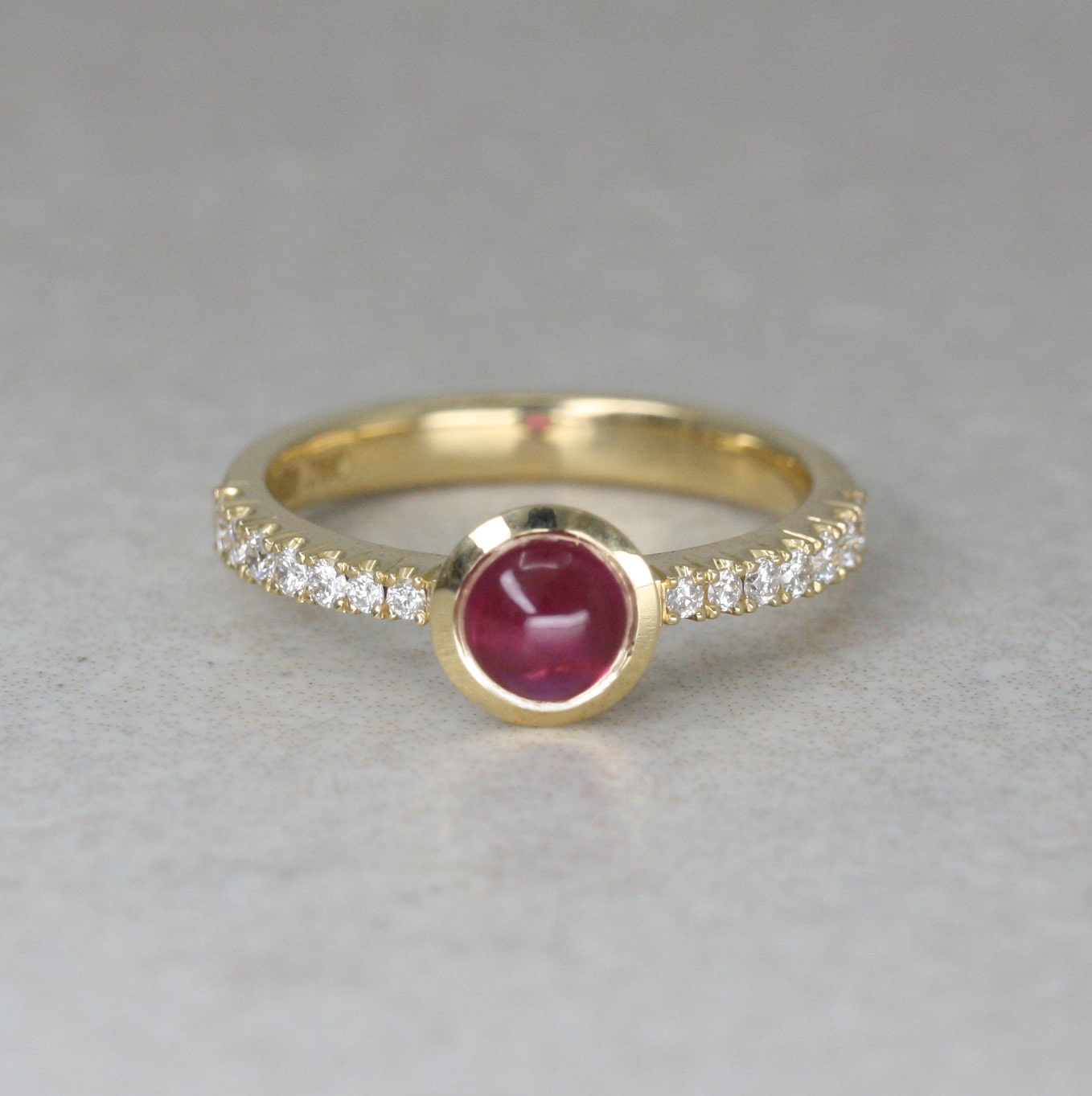 18ct Gold, Ruby and Diamond “Pettiswood” Ring